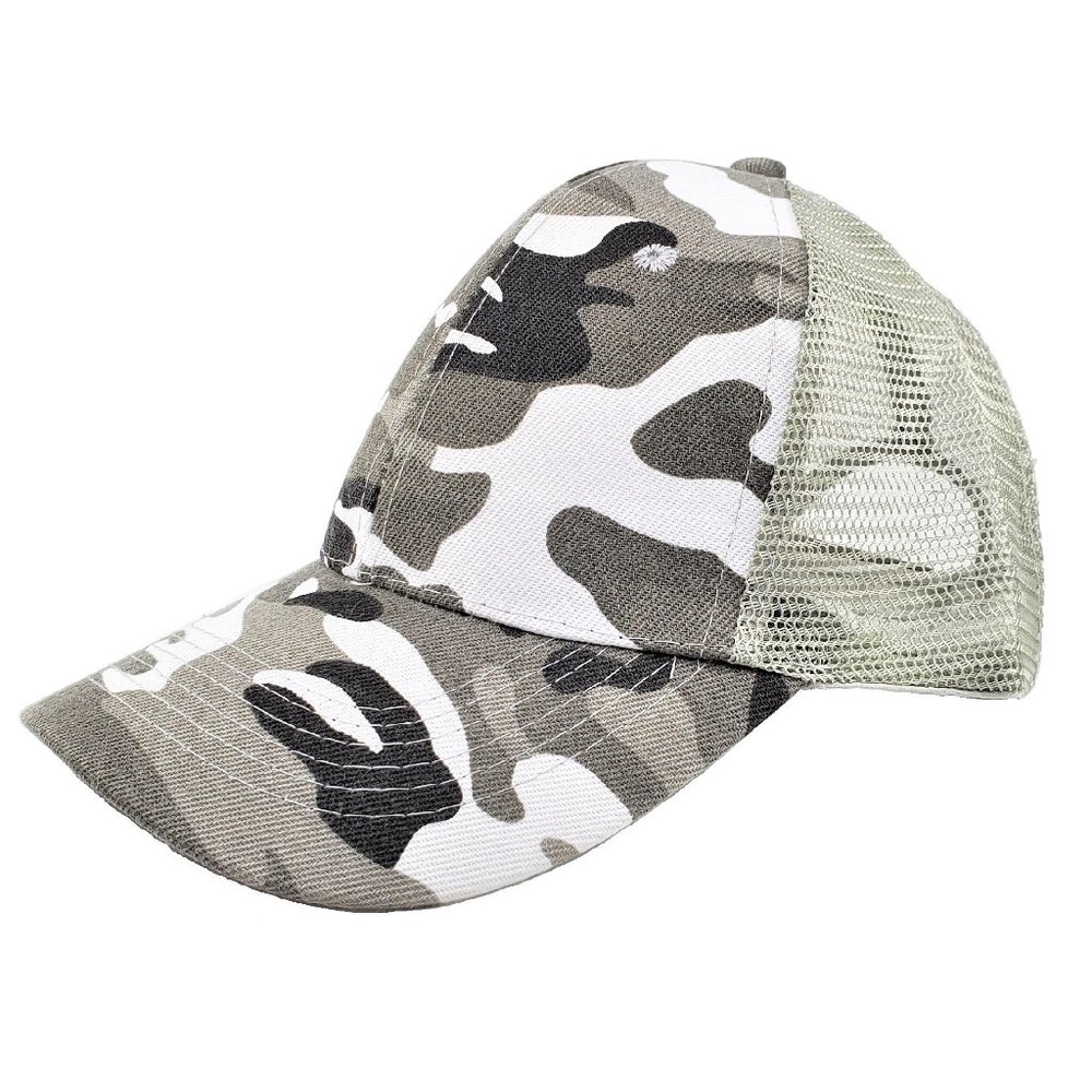 Gray Camouflage Stealth Hat